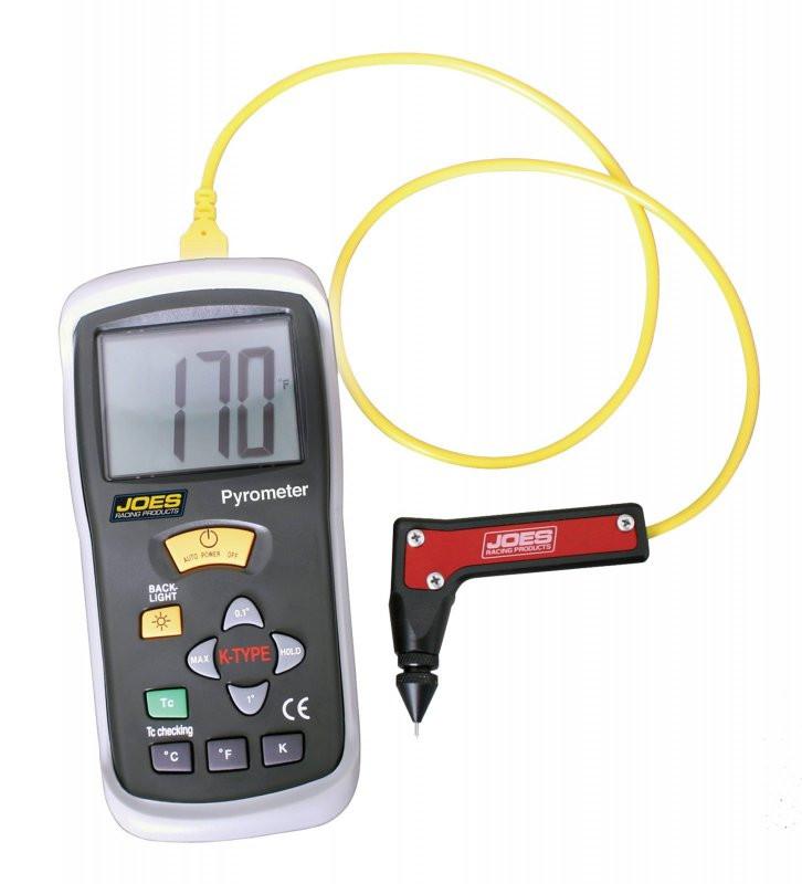 joes-racing-products-deluxe-racing-pyrometer__29393.jpg Joes 54005 Pyrometer w/Adjustable Probe & Rubb 54005 - Image 1